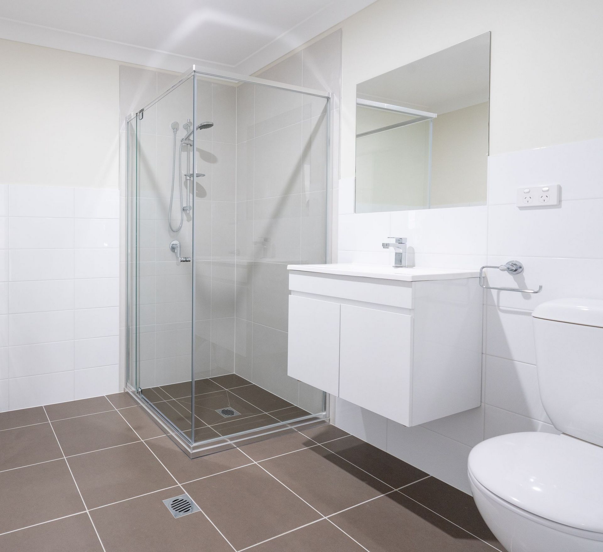 Semi frameless shower screens minchinbury bathroom renovation